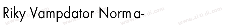 Riky Vampdator Norma字体转换